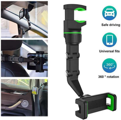 360 Rotatable mobile car rearview